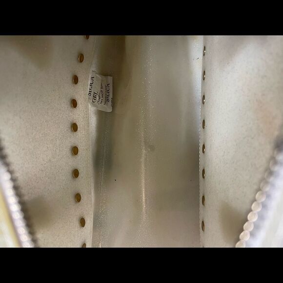 COPY - Candy jelly translucent silicone handbag with glitter texture and gold s… - Picture 8 of 8